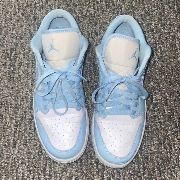 Jordan Shoes - Jordan Women’s Sky Blue and White Sneakers